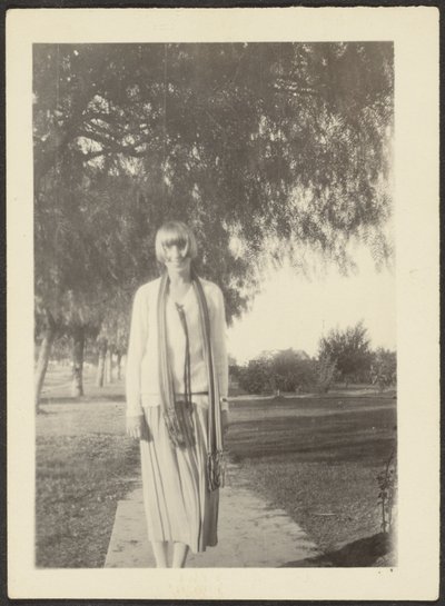 Woman with Scarf by Louis Fleckenstein