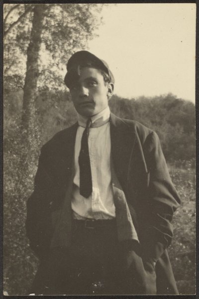 Young Man in Field by Louis Fleckenstein