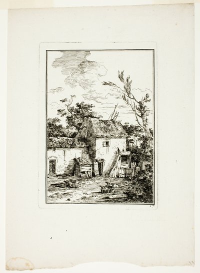 Vertical Landscape by Louis Gabriel Moreau