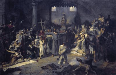 The plague in Tournai in 1095 by Louis Galarn