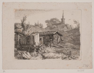 Landscape with a Watermill by Louis Gurlitt