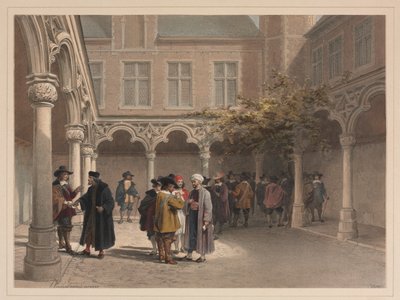 Old Stock Exchange, Antwerp by Louis Haghe