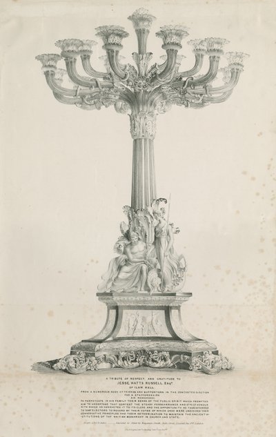 Ilam Hall - Candelabra by Louis Haghe