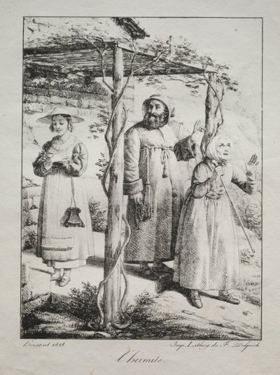 The Hermit by Louis Hersent