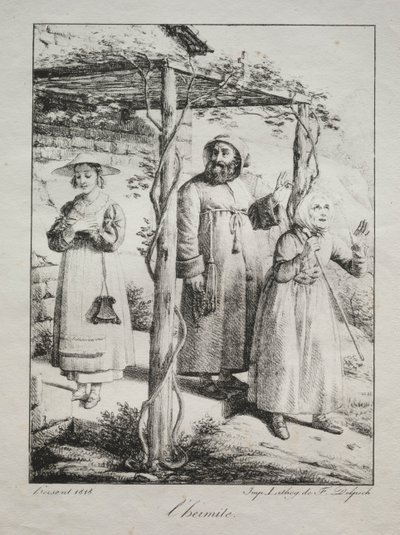 The Hermit by Louise Marie Jeanne Hersent