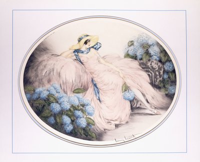 Hydrangeas by Louis Icart