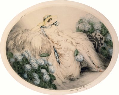 Hydrangeas by Louis Icart