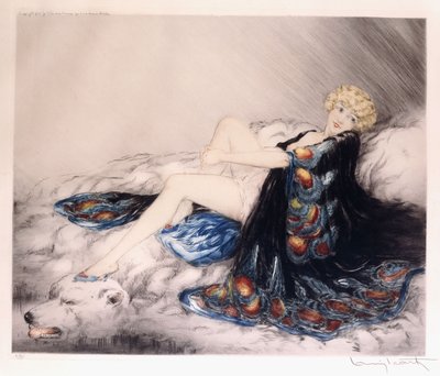 Silk Robe by Louis Icart