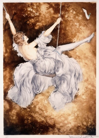 The Swing by Louis Icart