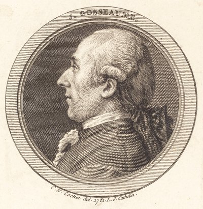 J. Gosseaume by Louis Jacques Cathelin after Charles Nicolas Cochin II