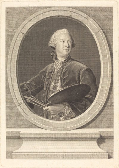 Louis Tocque by Louis Jacques Cathelin after Jean Marc Nattier
