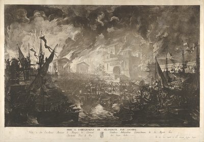 The Capture of Selinus by Hannibal by Louis Jean Desprez