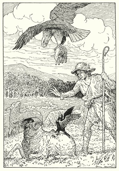 The Eagle and the Jackdaw by Louis John Rhead