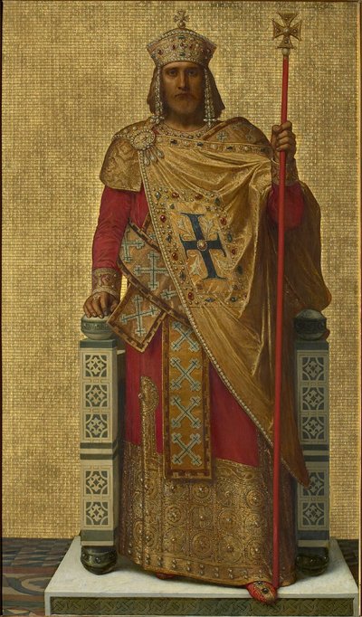 Baldwin I of Constantinople by Louis Joseph Gallait