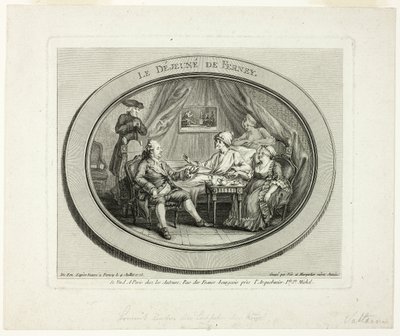 The Lunch at Ferney by Louis Joseph Masquelier