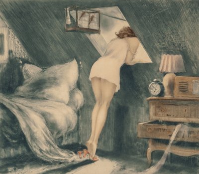 Attic Room by Louis Justin Laurent Icart
