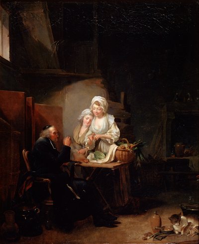 An Old Curate by Louis Leopold Boilly
