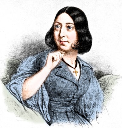 George Sand by Louis Leopold Boilly
