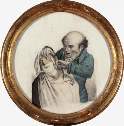 Skilful Barber by Louis Leopold Boilly