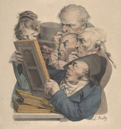 The Art Connoisseurs by Louis Leopold Boilly