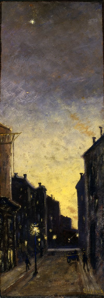 Fifty-Seventh Street by Louis M. Eilshemius