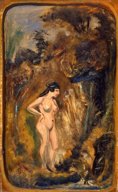 Nude in Forest by Louis M. Eilshemius