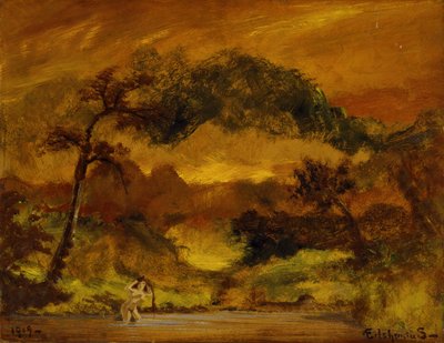 Overhanging Branches by Louis M. Eilshemius