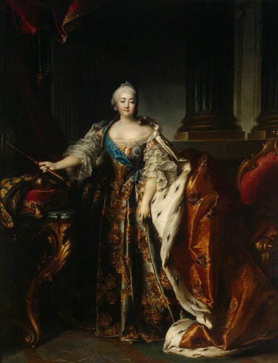 Portrait of Empress Elizabeth by Louis Tocqué