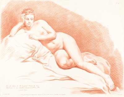 Reclining Female Nude by Louis Marin Bonnet