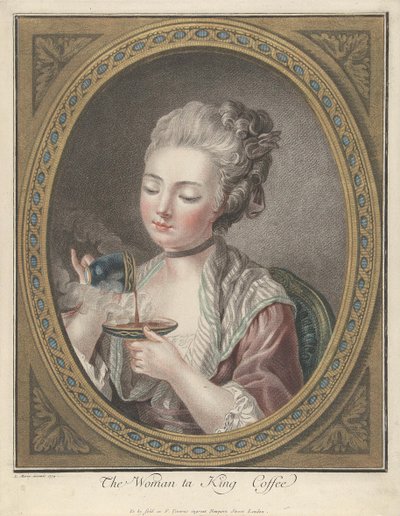 Woman Taking Coffee by Louis Marin Bonnet