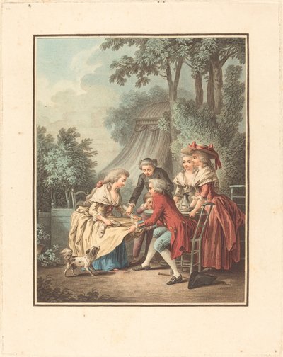 The Breakfast by Louis Marin Bonnet after Jean Baptiste Hüet, I