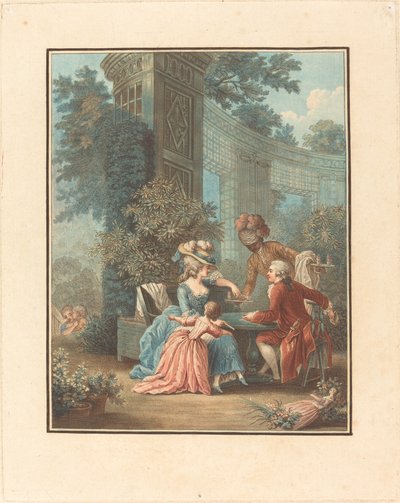 The Snack by Louis Marin Bonnet after Pierre Antoine Baudouin