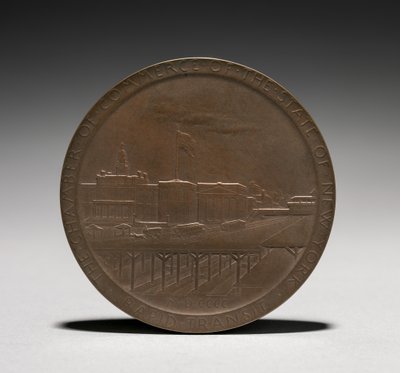 Medal: Abram Stevens Hewitt Reverse, 1875-1925 by Louis Oscar Roty