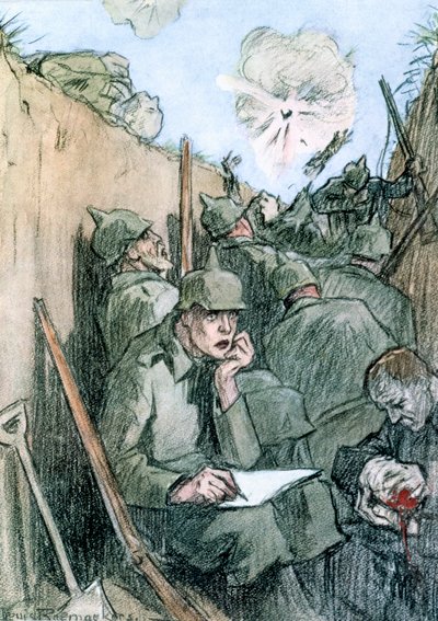 A Letter from the German Trenches by Louis Raemaekers