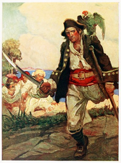 Frontispiece from Treasure Island by Louis Rhead