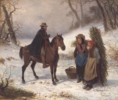 Snow Scene by Louis Simon Lassalle