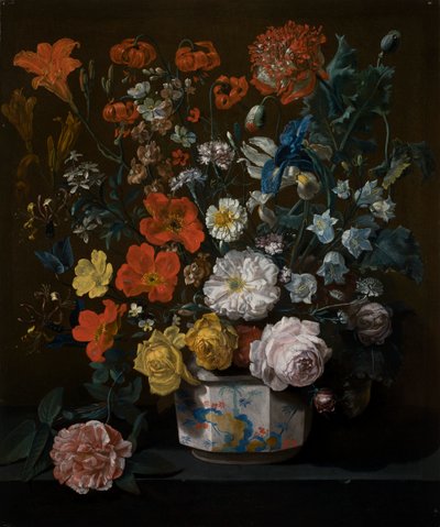Flowers in a Chantilly Vase by Louis Tessier