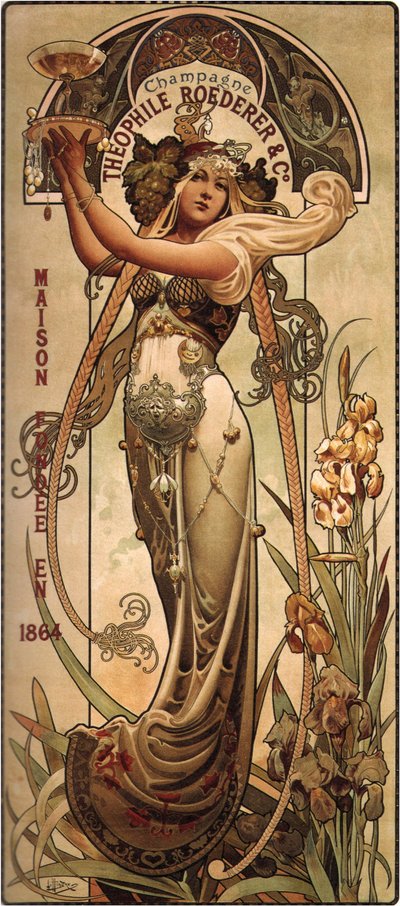 Champagne Theophile Roederer by Louis Theophile Hingres