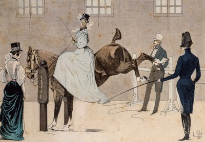 Amazon on horseback by Louis Vallet