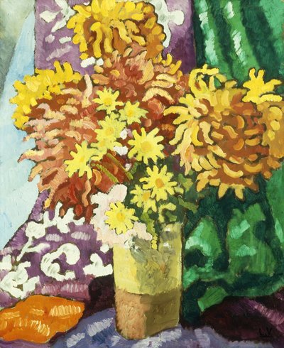 Vase of Dahlias by Louis Valtat