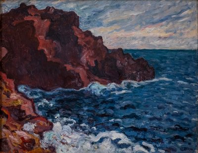 Violet Rocks (Sea Tide) by Louis Valtat