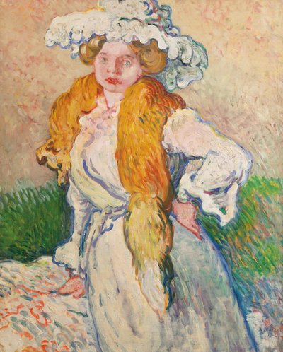 Woman with Fox by Louis Valtat