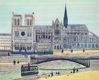 Notre-Dame (south side) by Louis Vivin