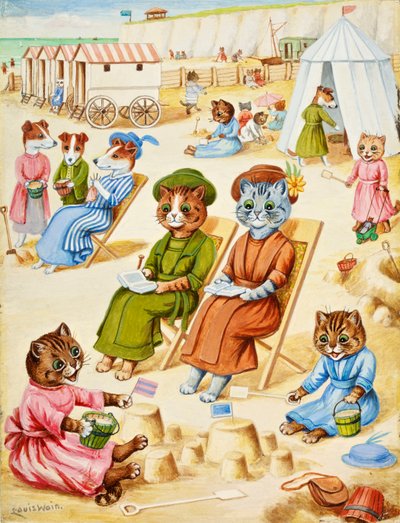 Holiday Time by Louis Wain