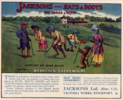 Jacksons Hats & Boots by Louis Wain