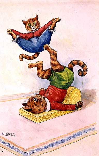 The Acrobats by Louis Wain