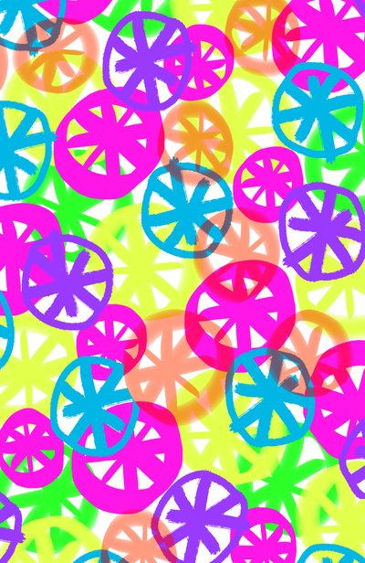 Neon Circles, 2017, Digital Media by Louisa Hereford