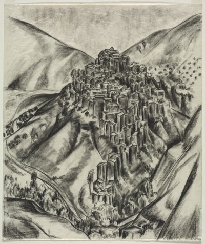 An Italian Hilltown, Anticoli, Italy by Louise B. Maloney