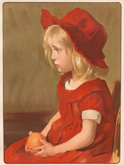 Little Girl with an Orange by Louise Breslau
