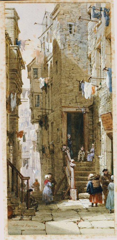 Street Scene in Edinburgh by Louise Ingram Rayner